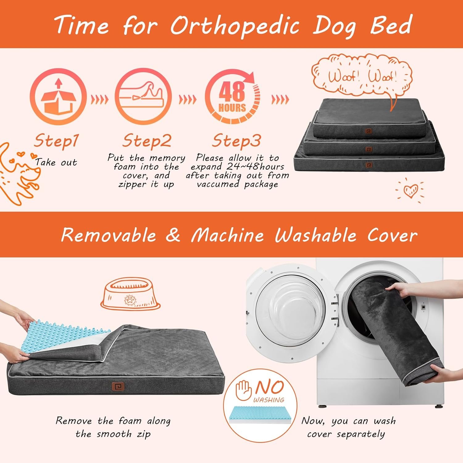 Eheyciga Memory Foam Dog Bed Review