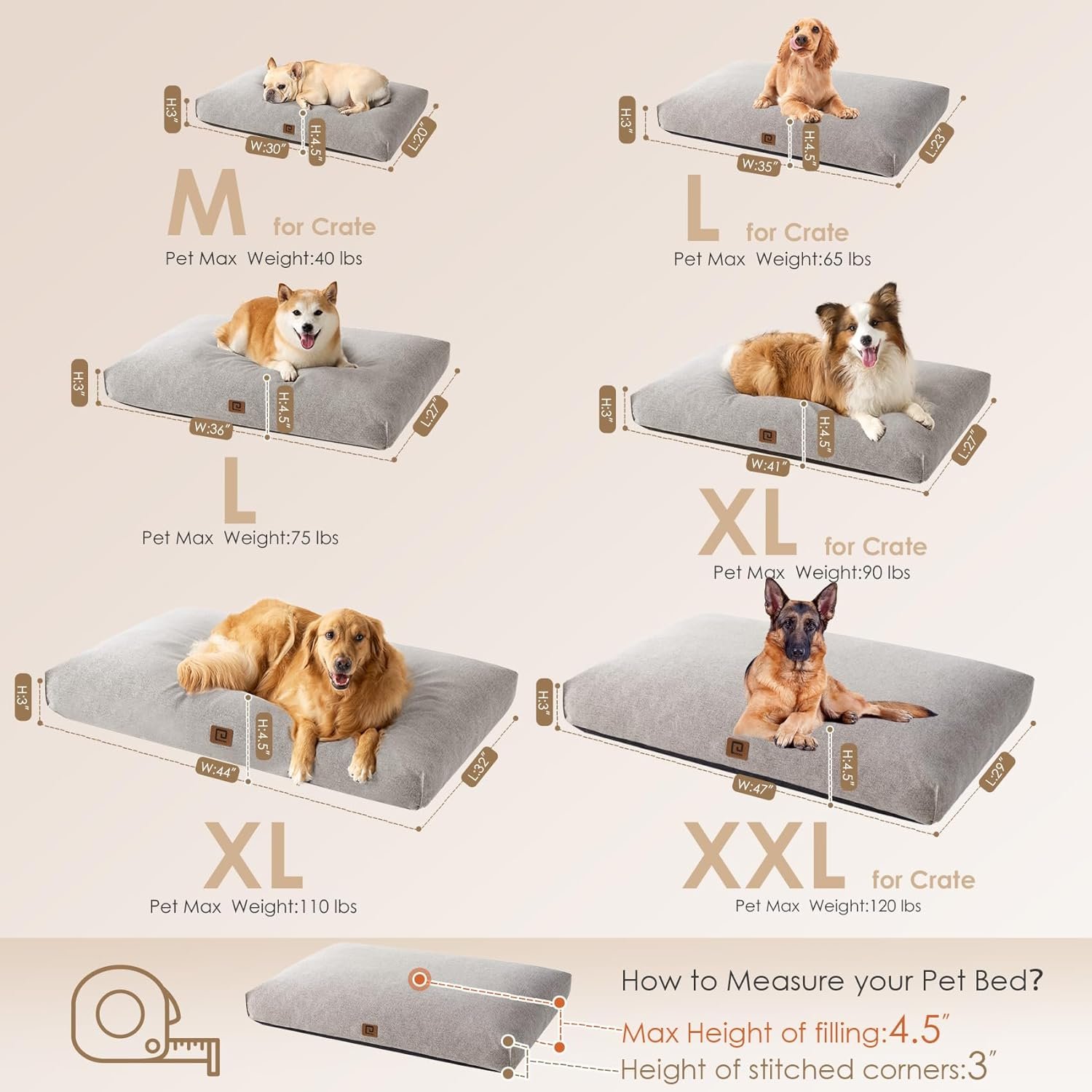 Eheyciga Shredded Memory Foam Dog Bed Review