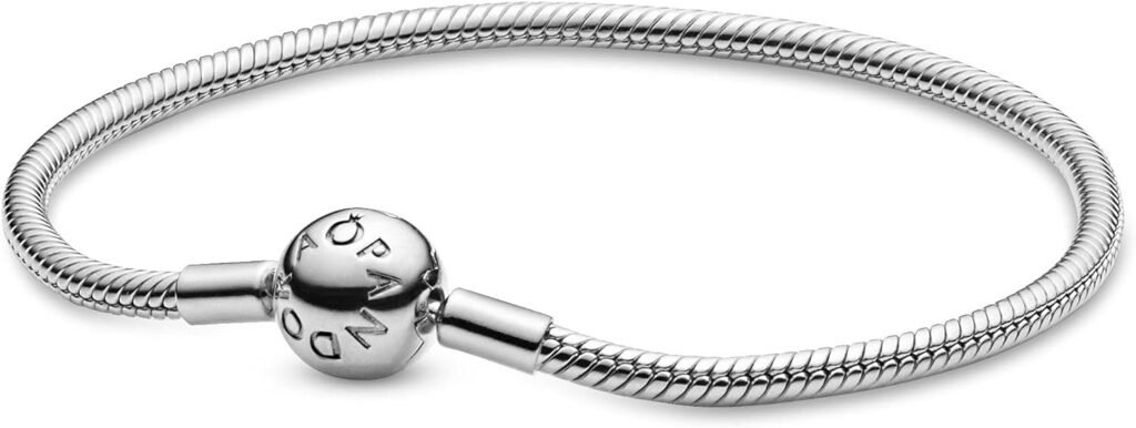 Pandora Moments Snake Chain Bracelet - Compatible Moments Charms - Charm Bracelet for Women