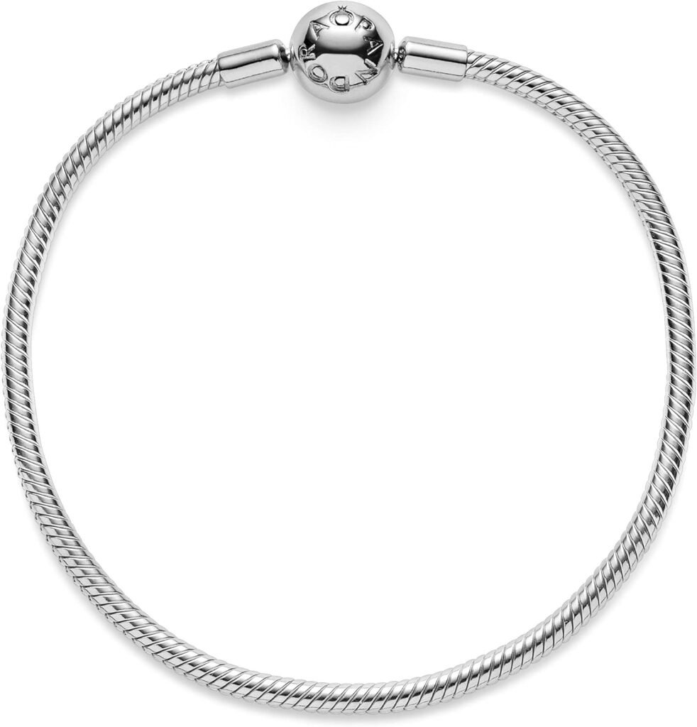 Pandora Moments Snake Chain Bracelet - Compatible Moments Charms - Charm Bracelet for Women