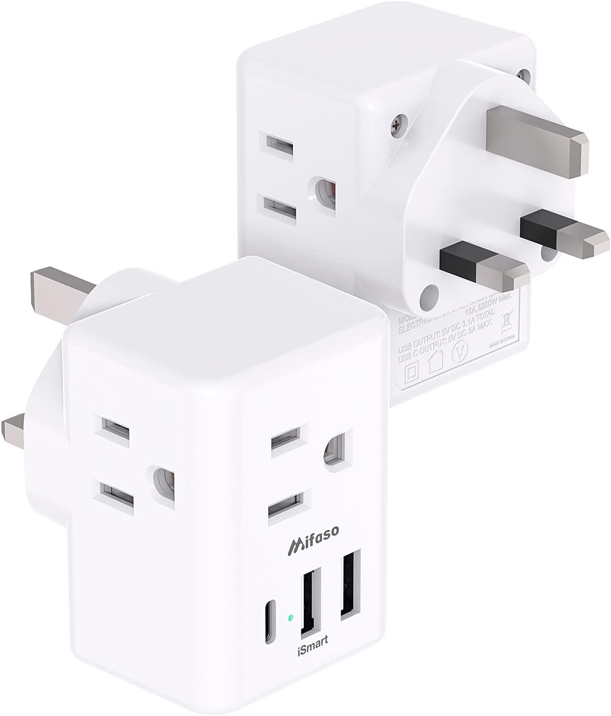 2 pack uk travel plug adapter us to uk plug adapter type g international plug adapter dubai england ireland travel essen