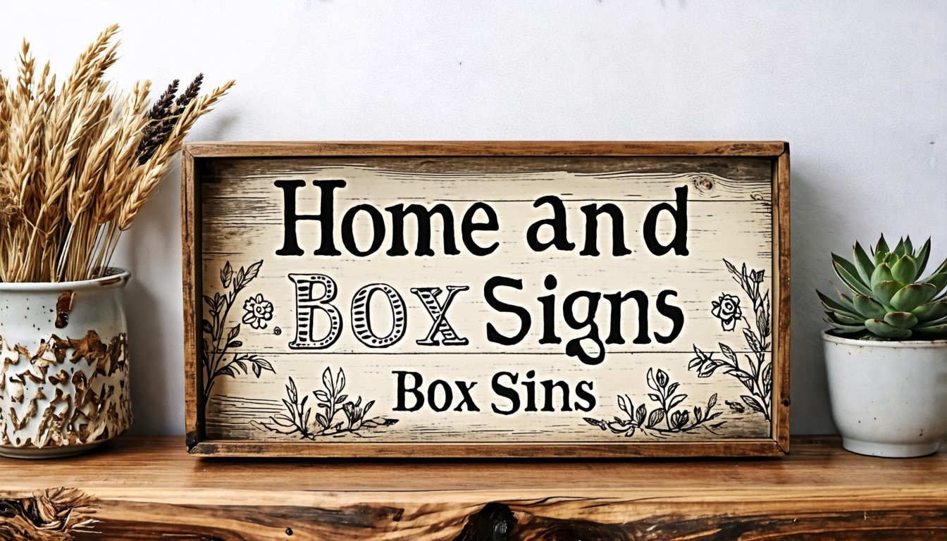 Inspirational Wooden Box Decorative Signs Plaques Wooden Box Sign Desk Decor, Rustic Farmhouse Home Office Decor Wood Block Plaque Box Sign Motivational Decorations for Living Room Bedroom Table Shelf