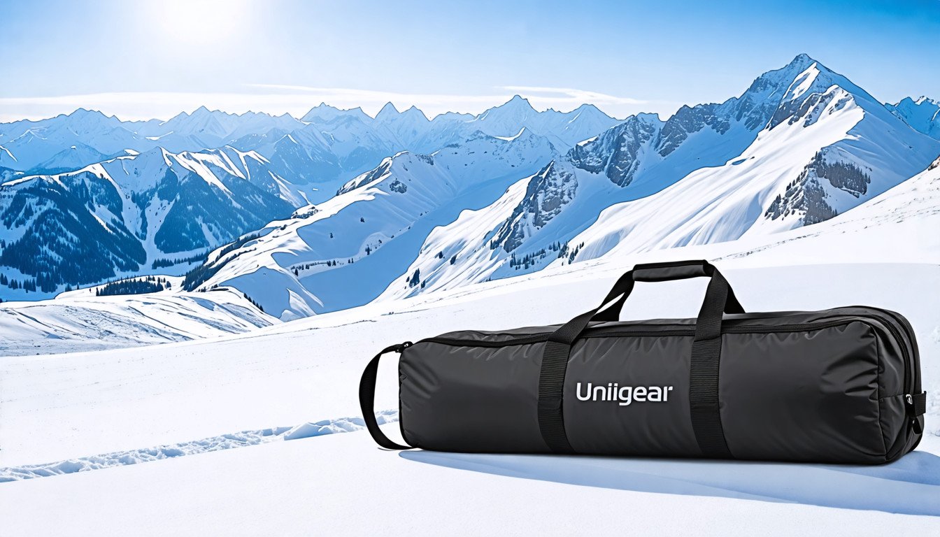 Unigear Ski Bag for Air Travel, 360° Fully Padded Protection, Water-Resistant and Durable up to 192cm for Snow Air Travel Transport