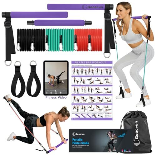 Transform Your Home Workouts: Review of the Portable Pilates Bar Kit with Resistance Bands