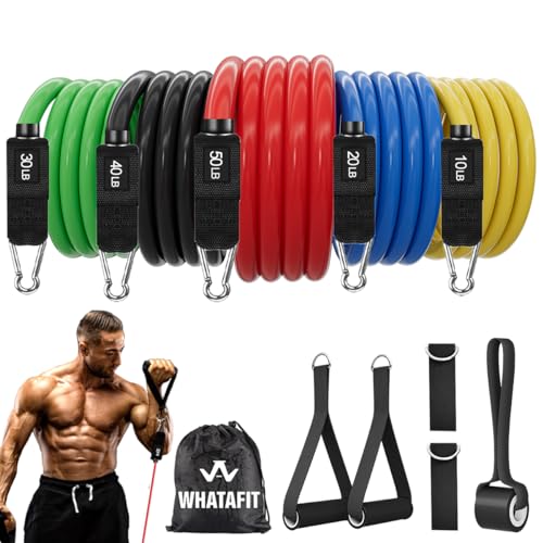 Unlock Your Fitness Potential with WHATAFIT Resistance Bands: A Must-Have for Home Workouts!