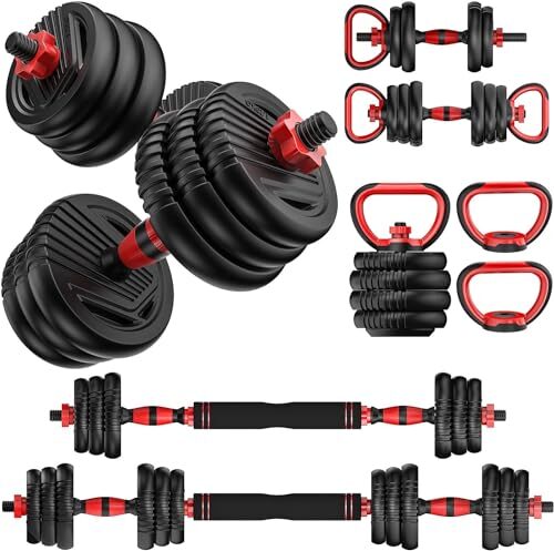 Transform Your Home Workouts: The Ultimate 4-in-1 Adjustable Dumbbells Set Review