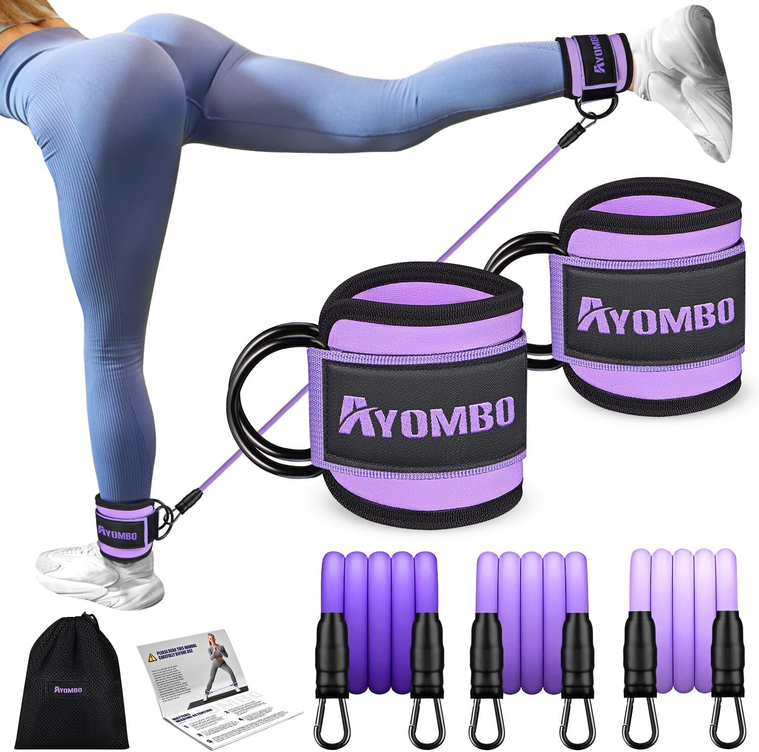Elevate Your Workout: Unleash the Power of Ankle Resistance Bands for Stronger Legs and Glutes!