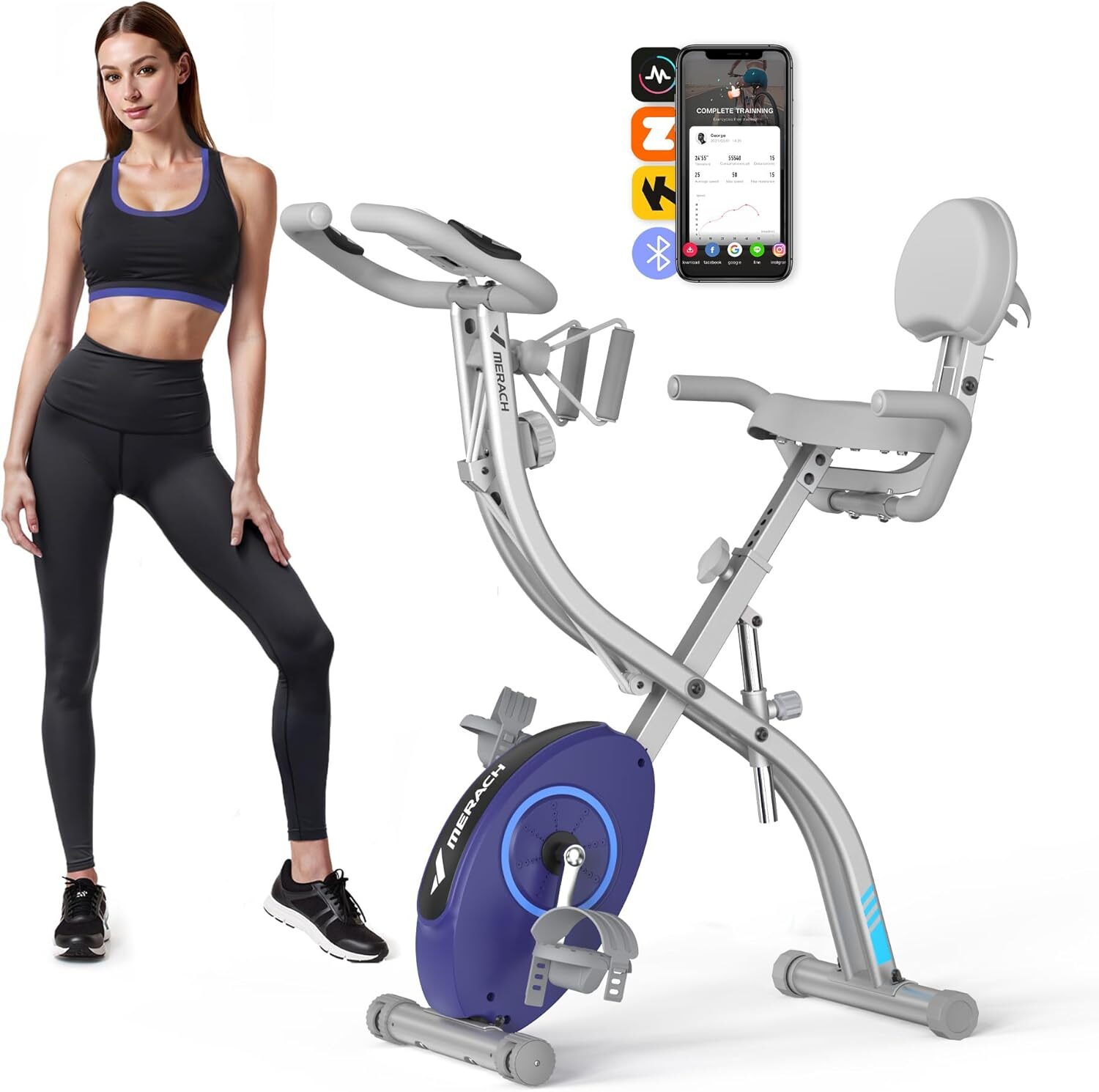 Revolutionize Your Workouts: MERACH 4-in-1 Foldable Exercise Bike Review