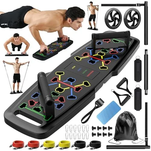 Transform Your Home Workout: The Ultimate Portable Push Up Board and Fitness Kit!
