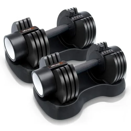 Transform Your Workout with the Ativafit Adjustable Dumbbell Set: 12 Weights in One!