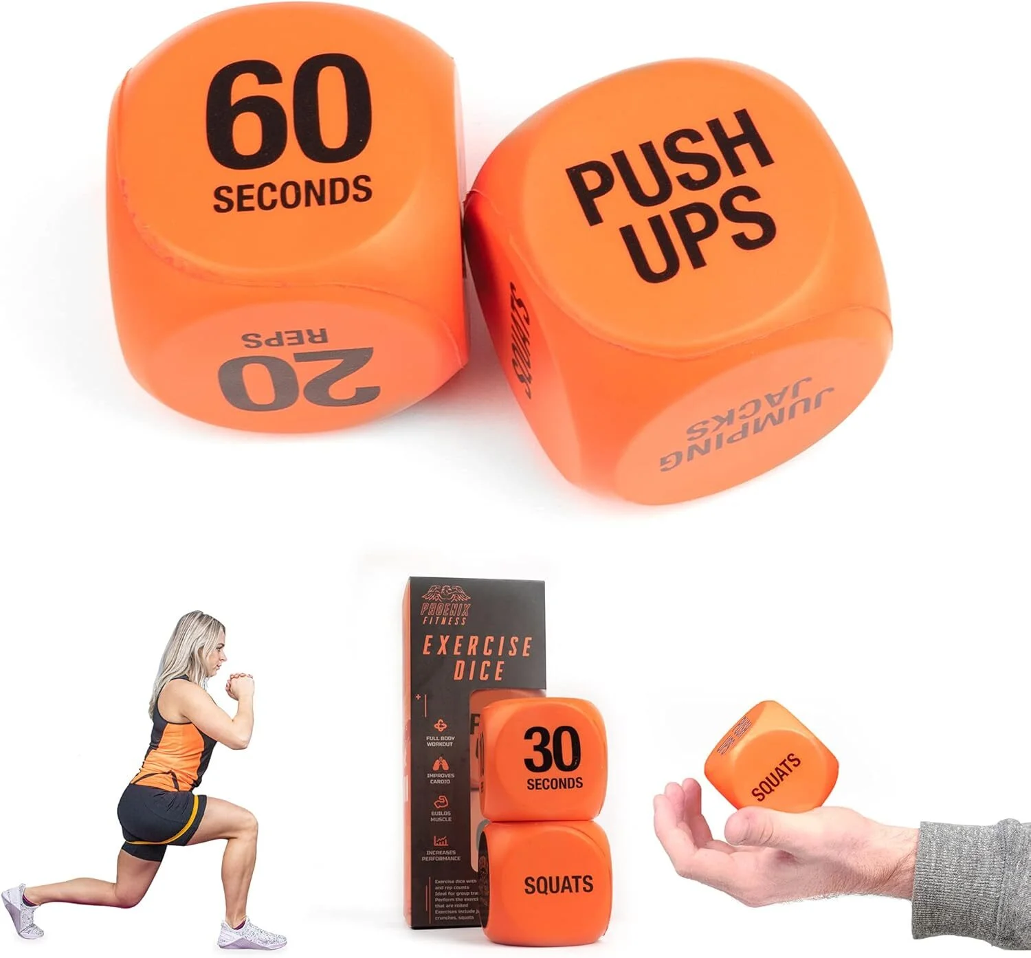 Roll Your Way to Fitness: Phoenix Fitness Exercise Dice for Fun Workouts!