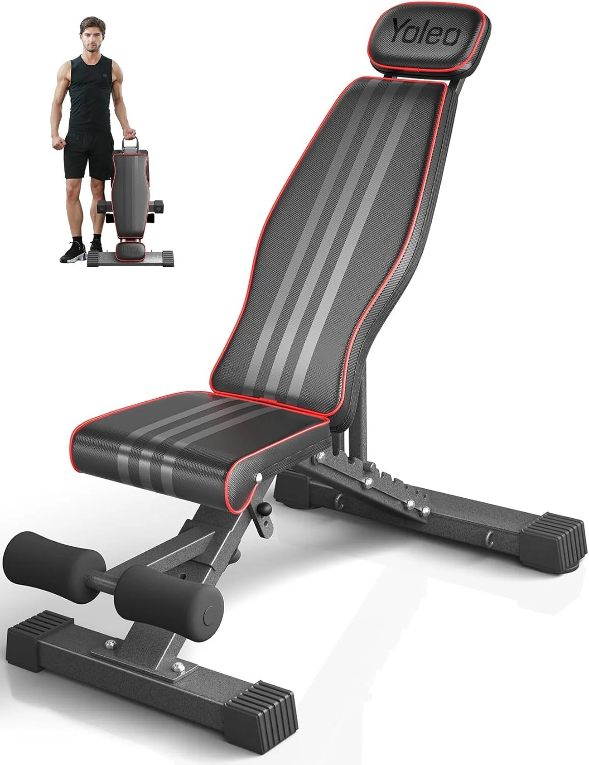 Ultimate Comfort & Versatility: The Yoleo Adjustable Weight Bench Review