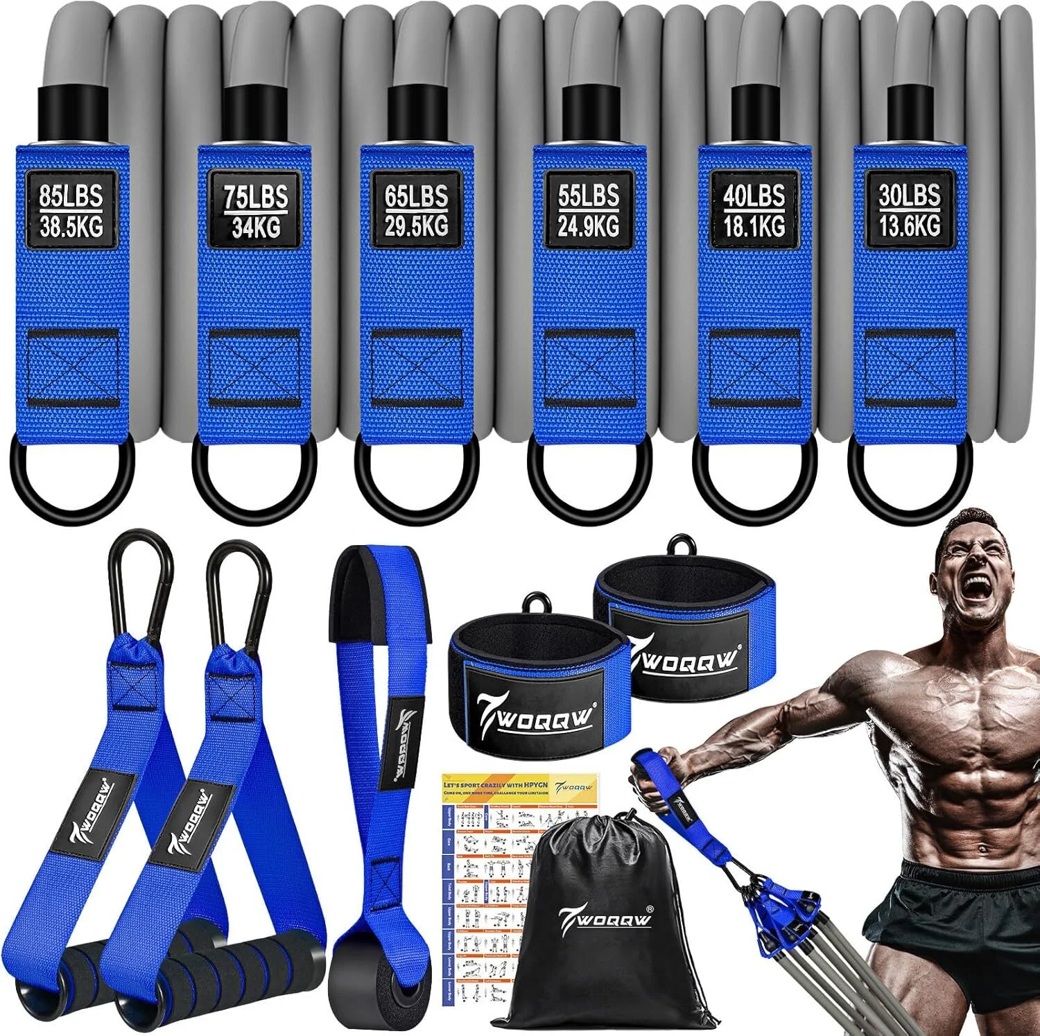Unleash Your Strength: In-Depth Review of the 350lbs Resistance Bands Set for Home Workouts